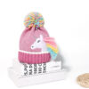Wholesale Kidsren's Unicorn Knitted Hat Gloves 2-Piece Set Colorfulful Autumn