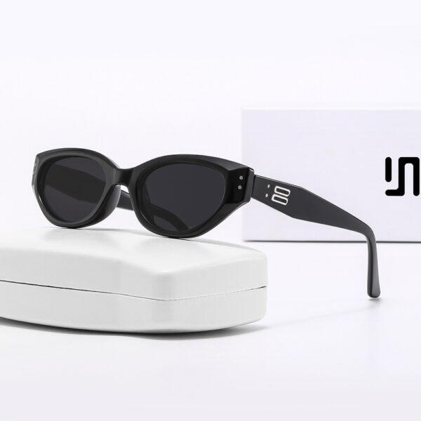 Wholesale Jennie's New Gm Retro Cat-Eye Sunglasses for Women with Small Faces, High-End Small Frames, European and American Street Photography, Sexy Sunglasses