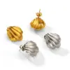 Wholesale 1 Pair Vacation Beach Simple Style Solid Color Shell Plating 304 Stainless Steel 18K Gold Plated Ear Studs