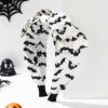 Wholesale Fabric Halloween Bow Wide Brim Headband
