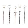 Wholesale European and American film and television game peripheral Harry Potter magic scepter hourglass keychain game jewelry crown pendant
