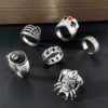 Wholesale Retro punk 6-piece index finger ring set