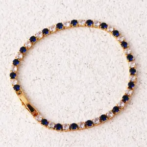Blue Bracelet-Gold