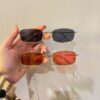 Wholesale Metal Small Box Sunglasses Korean Style Retro Sunglasses Men and Women Fashion Trend Sunglasses Internet Celebrant Retro Square Glasses
