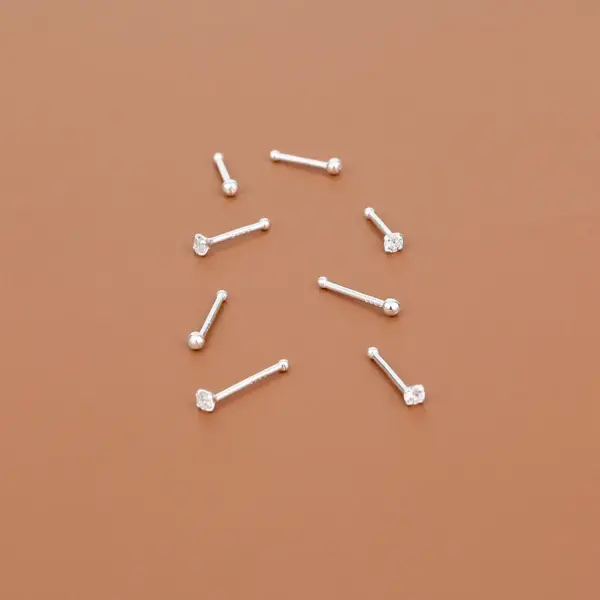 1 Pair 925 Sterling Silver Printing Beads Earrings