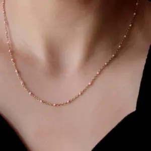 A2 Pink / Titanium Steel Furnace Vacuum Plating 18K Gold