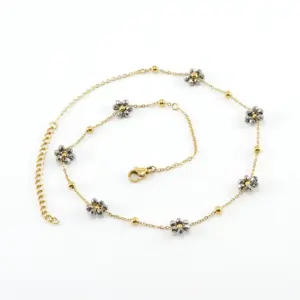 White K Color-Necklace / 18k gold plating