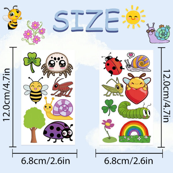 Wholesale 10 Sheets/Pack of New Cross-Border Cartoon Cute Animal Tattoo Stickers for Party Decoration, Arm and Face Stickers