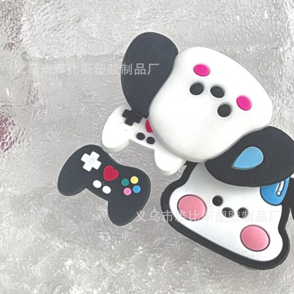 Wholesale Pvc Soft Glue Medium Size Sweaty Puppy Accessories DIY Shoes Charms