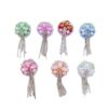 oly-dfda80582daa1c07be4d76ce694188a4 Wholesale Cross-Border Tassel Flower Soft Clay Nepalese Diamond Ball Straight Hole Beads DIY Beaded Mobile Phone Chain Keychain Bag Pendant