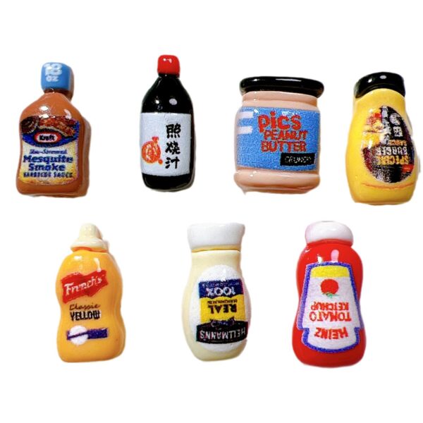 Wholesale Resin accessories handmade materials DIY mini salad dressing