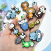 Wholesale Cartoon Animal Series PVC Soft Rubber 3D Beads
