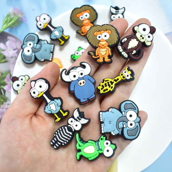 Wholesale Cartoon Animal Series PVC Soft Rubber 3D Beads