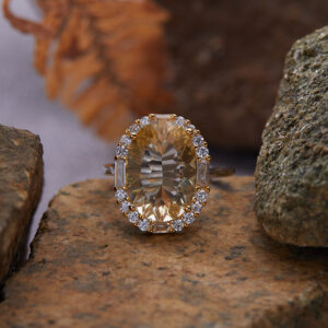 Natural citrine 10*14