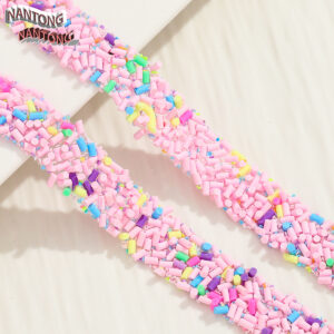 3 light pink rose red yellow cylindrical style / 1.5cm double-layer hot melt adhesive, colorful resin mixed drill strips