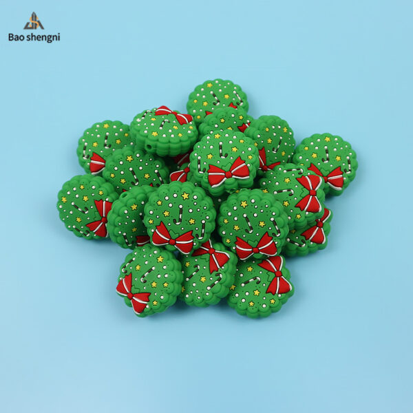 Wholesale Christmas Tree Baby Pacifier Beads