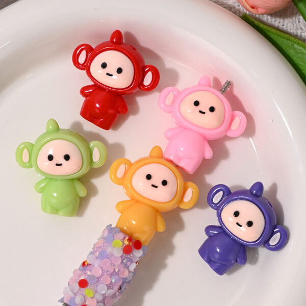 Wholesale Cartoon Teletubbies Rubber Beads DIY Beading
