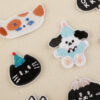 Wholesale Cute Cartoon Animal Cloth Sticker small size Patch Advanced Sense Embroidery Sticker Clothes Pants Ripped Decorative Adhesive Self-sewing