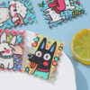 Wholesale Stamp tags, cute cat and dog pendants