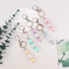 Wholesale New Bling Bead Tassel Keychain Personalized Pendant Key Ring Bag Pendant Pendant Silicone Keychain