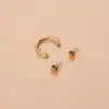 Classic Style Ball Pure Titanium Plating 18k Gold Plated Lip Stud Eyebrow Nails Ear Studs