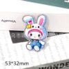 oly-e05a5afda098a077efb7adbd27dd499c Wholesale Cross-border new loose powder cartoon cute kitten rabbit bag accessories acrylic cute DIY patch accessories