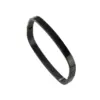 Wholesale Stainless Steel Simple Style Square Solid Color Plating Bangle