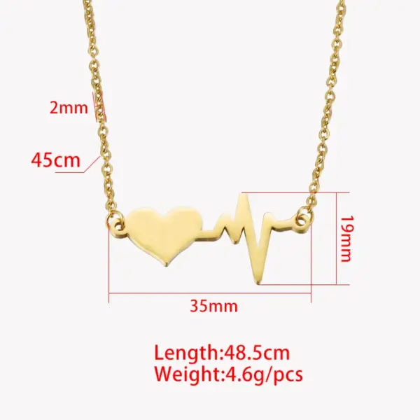 Wholesale PVD Coated 18K Gold Rose Gold Real Gold Plated Customization Laser Engraving Solid Color Stainless Steel Simple Style Waterproof Non Tarnish Stainless Steel Lobster Trigger Clasp Closure Pendant Necklace