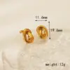 1 Pair Casual Vintage Style Knot Spiral 304 Stainless Steel 18K Gold Plated Ear Studs