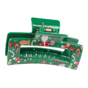 8.5 square christmas green bottom deer print
