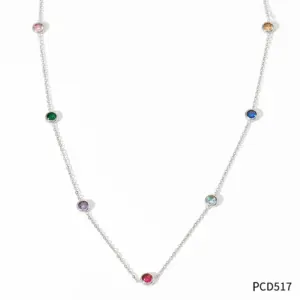 Pcd517 White Gold Color Color Zirconium