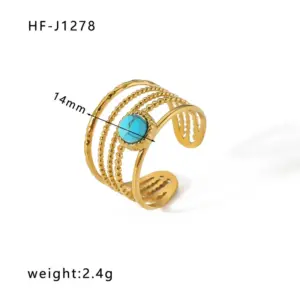 HF-J1278-Gold / Adjustable Opening