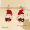 oly-e072b8cd1df50e592ef1a06781558935 Wholesale Christmas handmade polymer clay red Santa Claus soft clay earrings