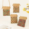 Wholesale Popular Bohemian Style Cork Mobile Phone Storage Bag Women's Crossbody Bag Shoulder Strap Adjustable Travel Souvenir