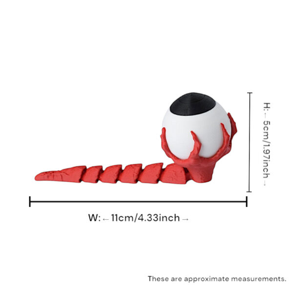 Wholesale Cross-Border 3D Printing Halloween New Holiday Ornaments Horror Scary Realistic Tearing Eyeball Party Dance Props