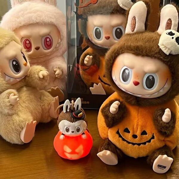 Wholesale Cross-border Bubble Mart Monster Carnival LABUBU Pumpkin Halloween Rag Doll Vinyl Plush Doll