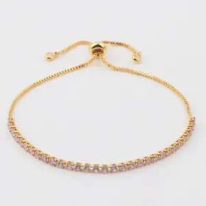 Light Blue Diamond 2.5mm Bracelet