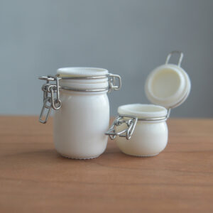 Storage jar - simple white