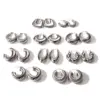 Wholesale 1 Pair Casual Classic Style C Shape U Shape Irregular Plating 304 Stainless Steel Earrings Ear Studs