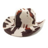 Wholesale Leopard print new European and American style western cowboy hat dairy cow print sunscreen sunshade hat vintage hat mountaineer hat