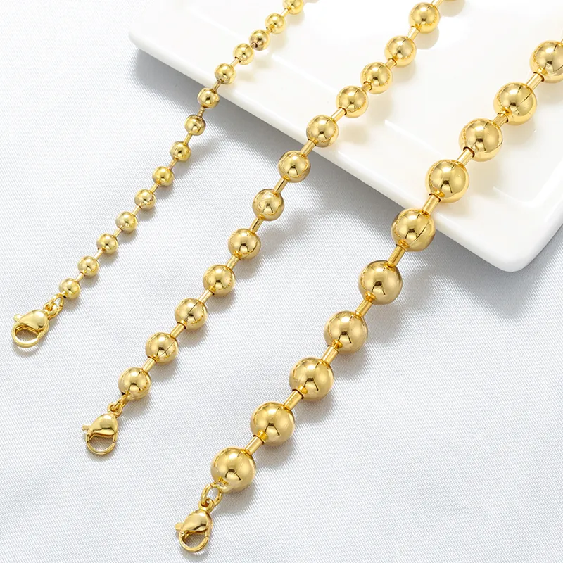 Wholesale Casual Vintage Style Simple Style Solid Color Copper 18k Gold Plated Bracelets Necklace In Bulk
