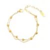 Wholesale PVD Coated Real Gold Plated 18K Gold Solid Color 304 Stainless Steel Sweet Waterproof Non Tarnish Bracelets Necklace