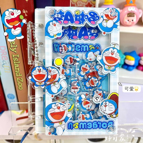 Wholesale [Doraemon] Original Cartoon A7 Loose-leaf Book Rocking Notebook Cute Girl Heart High-value Animation