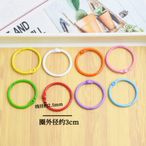 Mixed color 3cm card ring