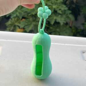Protective case + flower cable tie / peanut mint green