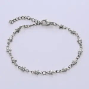 Pentagram / Steel Anklet (23+5cm)
