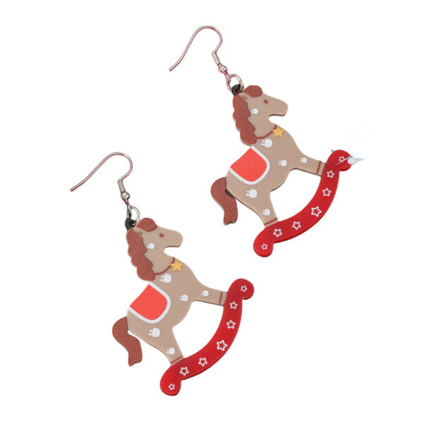 Wholesale Christmas Series Santa Claus Sock Snowman Acrylic Earrings