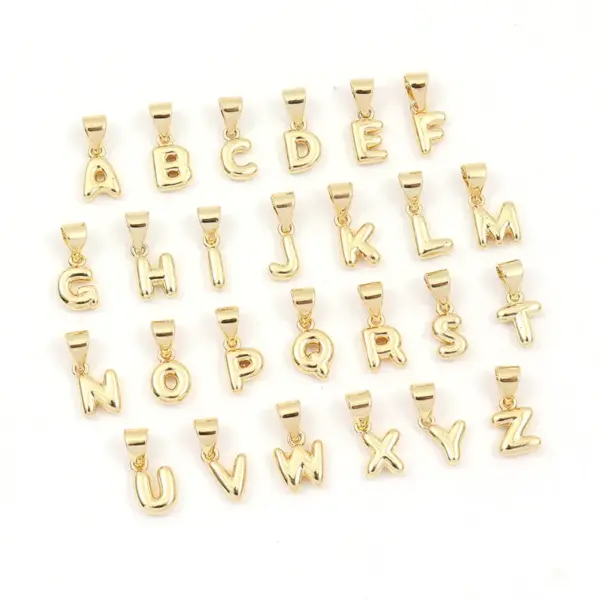 Wholesale Copper Letter Pendant Necklace