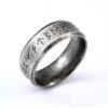 Wholesale temu hot cross-border new vintage viking totem nordic men's personality rune fashion jewelry alloy ring