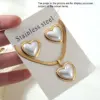 Water Plated Imitation Gold White Heart/Geometric/Butterfly Shaped Jewelry Set 304 Stainless Steel Three-Dimensional Snake Chain